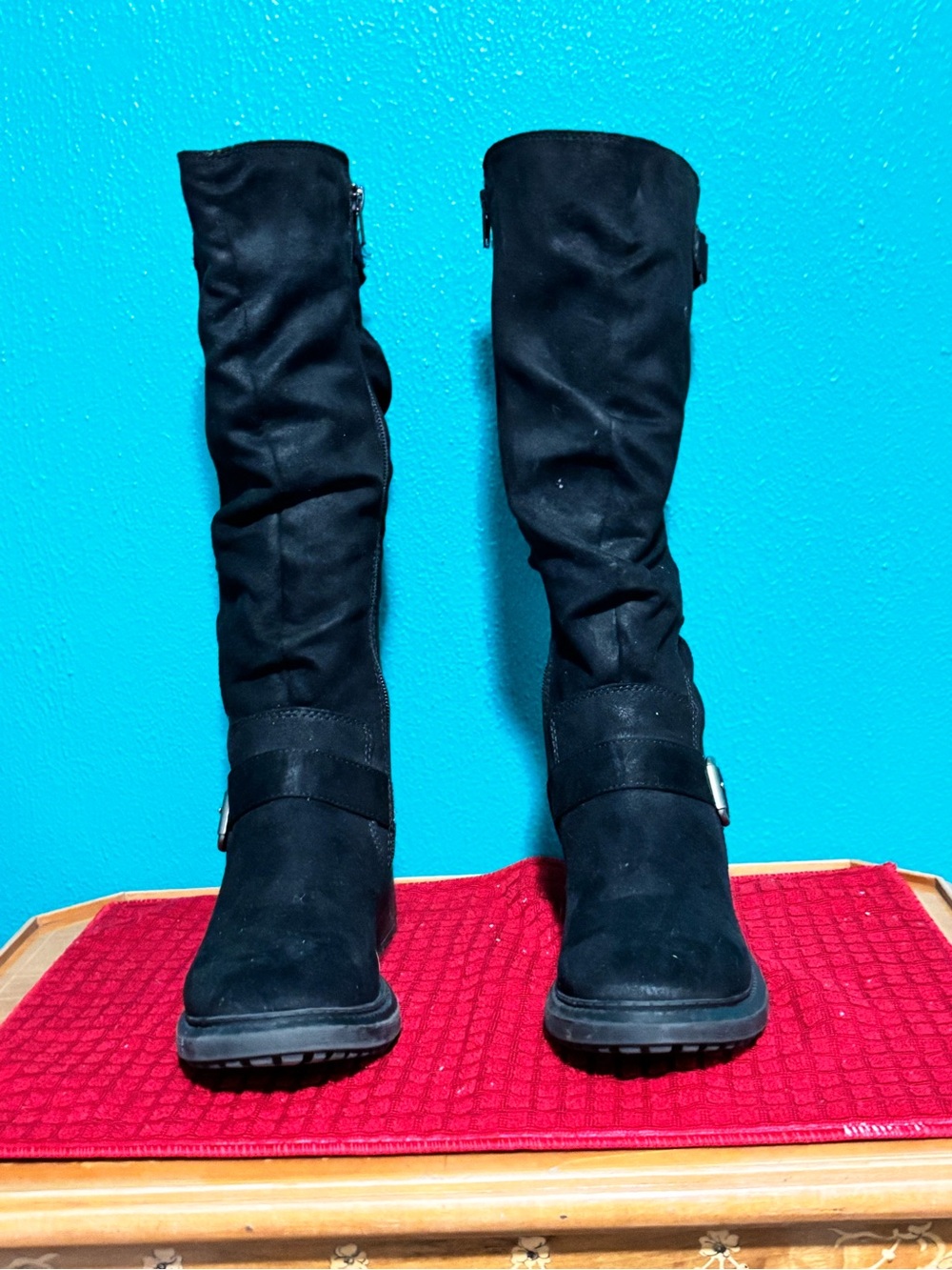 Sonoma Black Over-the-Knee Buckle Boots